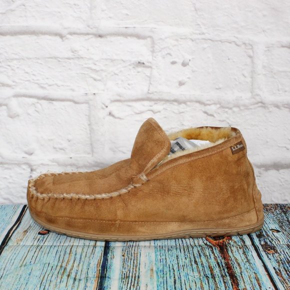 L.L. Bean Other - LL BEAN Wicked Good Shearling Lined Slippers Boot Mocs Size 11 Wide